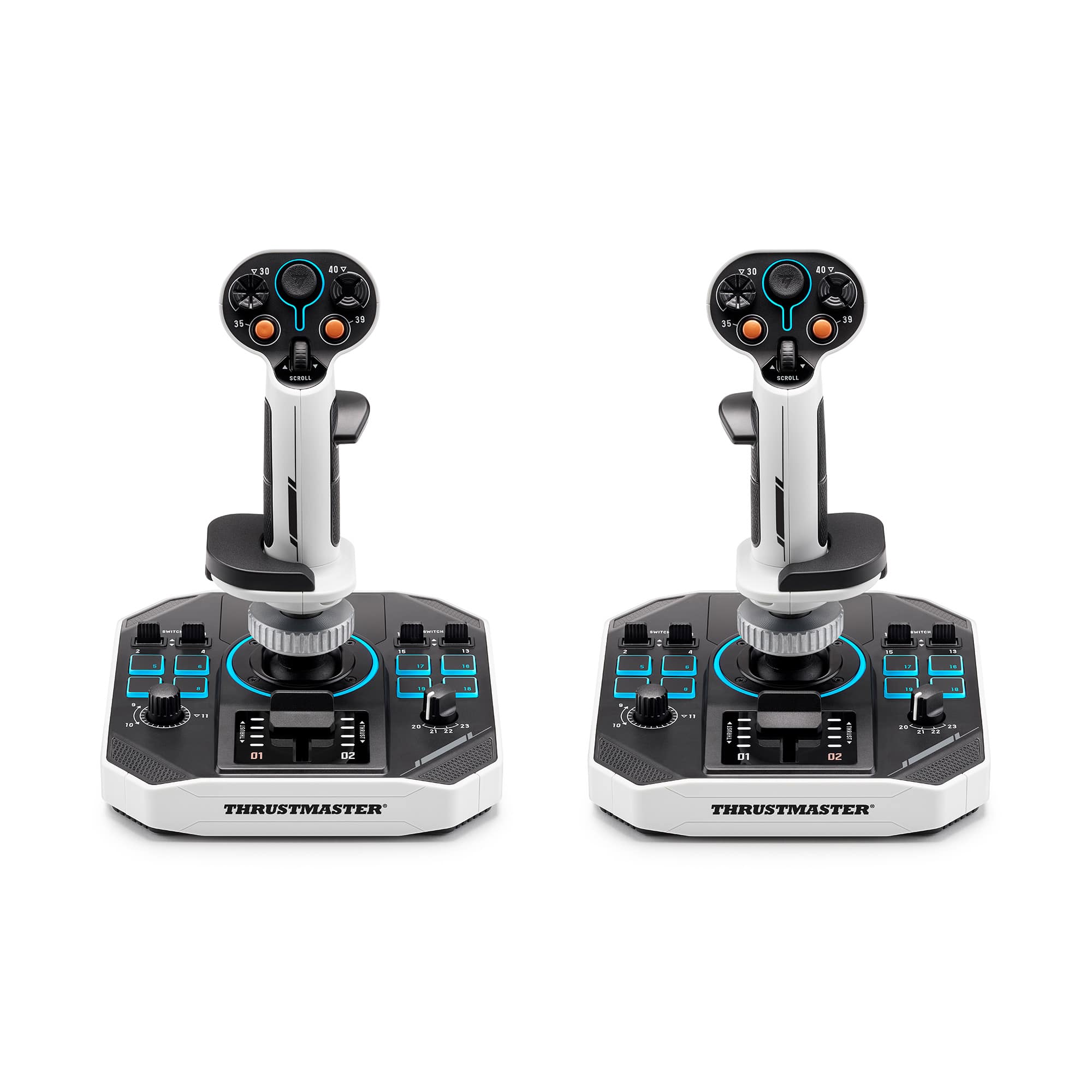 Thrustmaster - Sol-R2 HOSAS, Hall Effect Technology for Precise Gaming, For Space Flight Simulation (compatible w/PC) - White