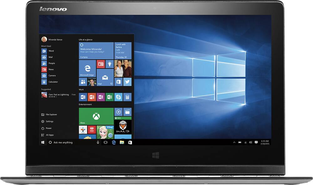 Alt View 11. Lenovo - Yoga 3 Pro 2-in-1 13.3" Touch-Screen Laptop - Intel Core M - 8GB Memory - 256GB Solid State Drive - Platinum Silver.