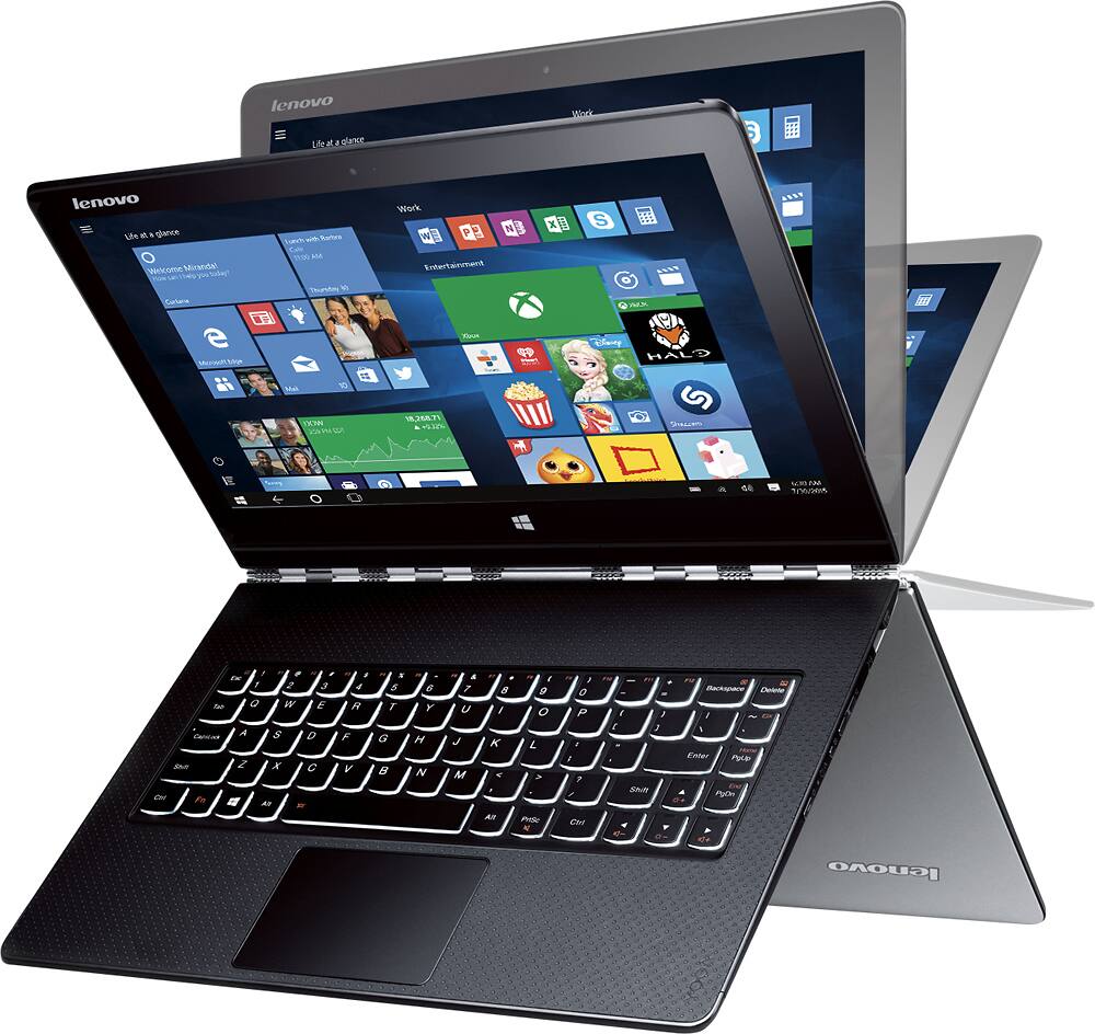 Alt View 14. Lenovo - Yoga 3 Pro 2-in-1 13.3" Touch-Screen Laptop - Intel Core M - 8GB Memory - 256GB Solid State Drive - Platinum Silver.