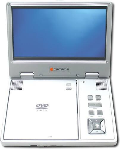 Front Standard. Optros - 8" Portable DVD Player.