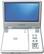 Front Standard. Optros - 8" Portable DVD Player.