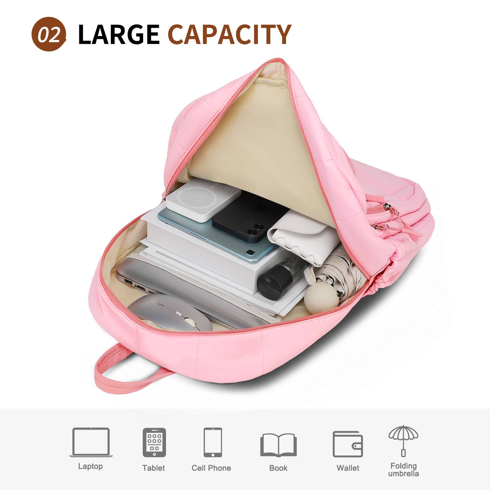 02 LARGE CAPACITY

Laptop Tablet Cell Phone Book Wallet Folding umbrella