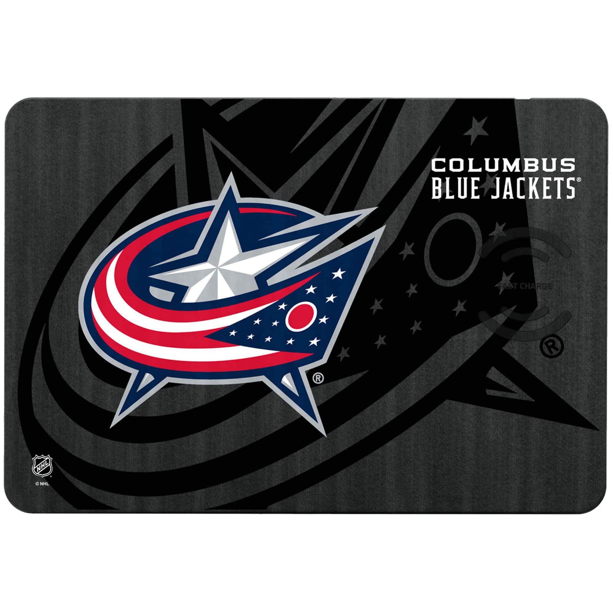 Keyscaper - Columbus Blue Jackets Wireless Charger and Mouse Pad - Multicolor