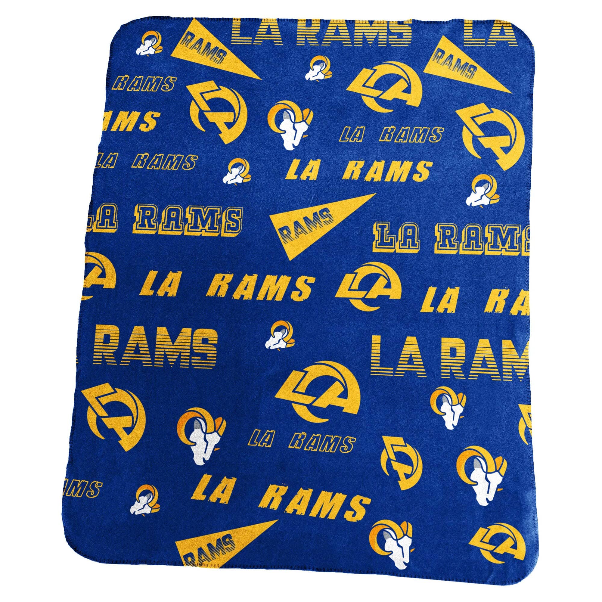 Logo Brands - Los Angeles Rams 50" x 60" Classic Fleece Blanket - Multicolor