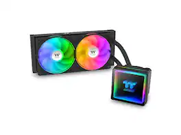 Thermaltake - TH240 V3 ARGB CPU Cooler; Intel/AMD; 240mm Radiator; ARGB Fan; CL-W465-PL12SW-A - Black
