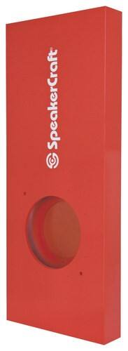 Front. SpeakerCraft® - AccuTuneBox 10 MDF Subwoofer Cabinet - Red.