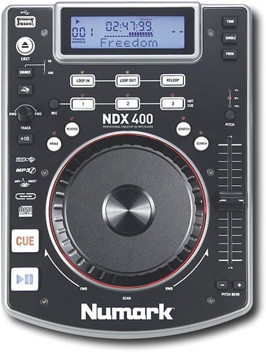 Front Standard. Numark - Tabletop Scratch CD Player - Black/Gray.