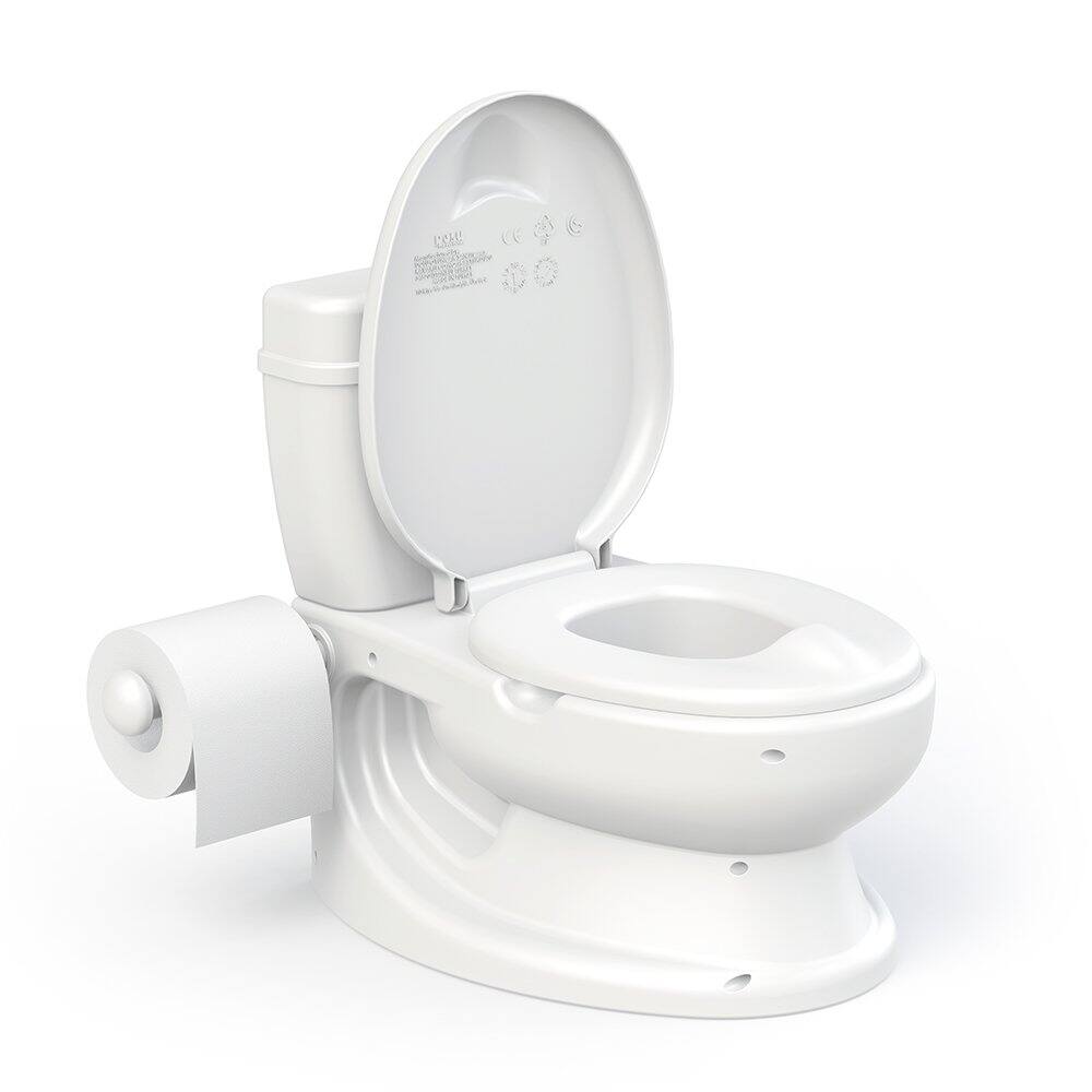 Alt View 1. KSM Toys - ToyLet Potty Training Toilet Seat | Toddler Potty Training with Comfy Seat Cover, Tank Storage & Paper Roll Holder | Eas - Pink.