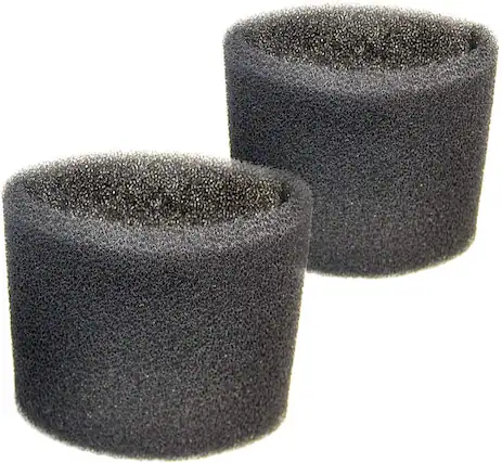Front. HQRP - HQRP 2-Pack Foam Sleeve Filters for Shop-Vac Wet/Dry Vacuums 5 gallon and above, Type R 90585 9058500 Replacement.