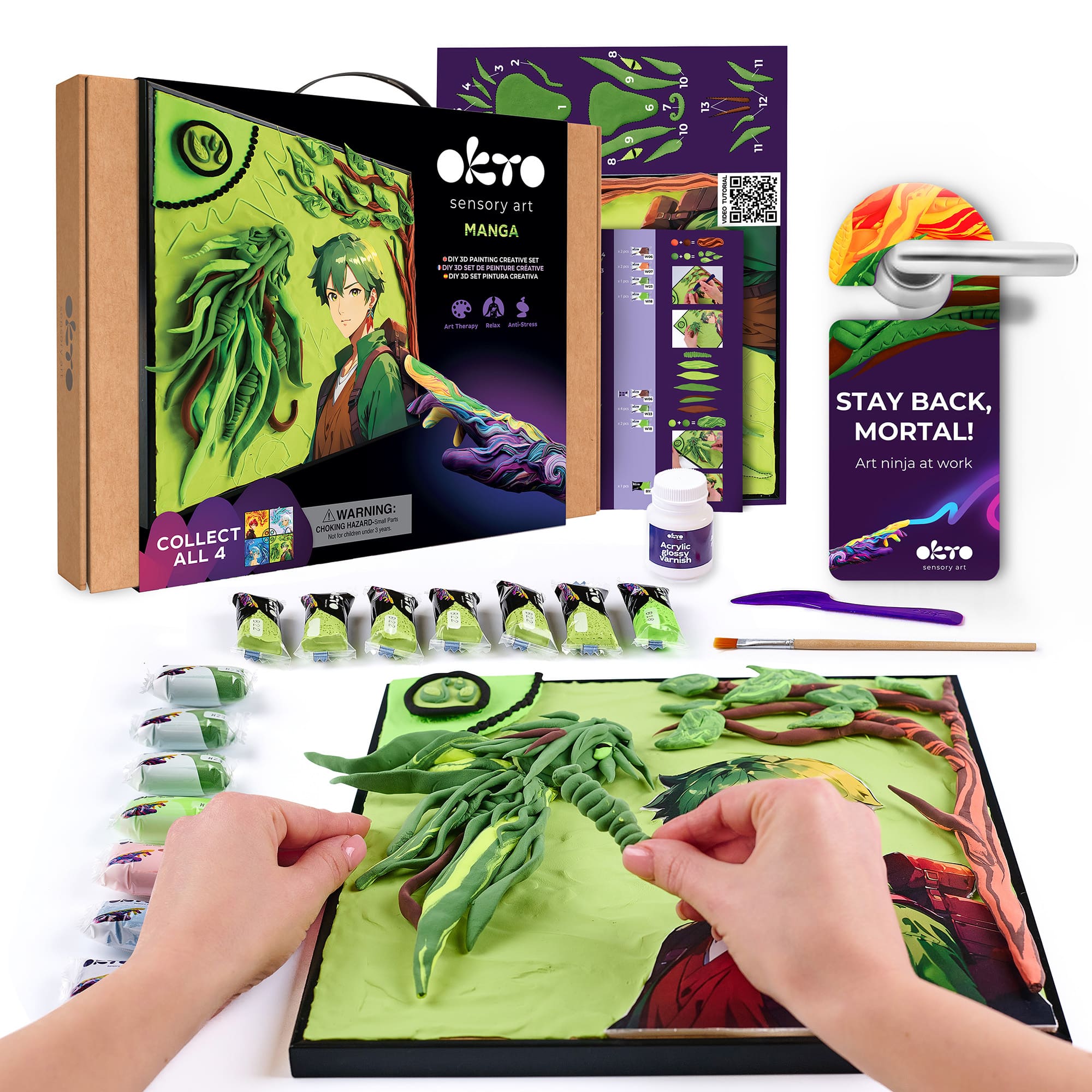 "OKTO - Manga Elements 3D Clay Canvas Kit Earth, 11.8"" x 15.7""" price history on PriceWatchPro