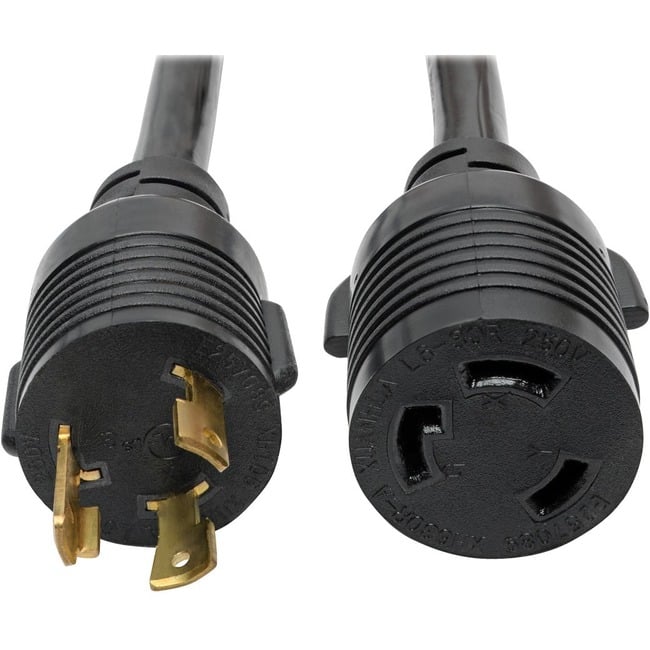 Eaton Tripp Lite Series Power Extension Cord, NEMA L6-30P to NEMA L6-30R - Heavy-Duty, 30A, 250V, 10 AWG, 14 ft. (4.27 - Black price history on PriceWatchPro