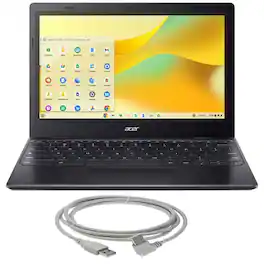 Acer - Chromebook 311 11.6" HD Laptop Intel Celeron N4500, 4GB Memory, 64GB eMMC , 10FT USB 2.0 Type A Male To B Male Cable - Star Black