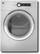 Front Standard. GE - 4.0 Cu. Ft. 20-Cycle Electric Dryer - Metallic Silver.