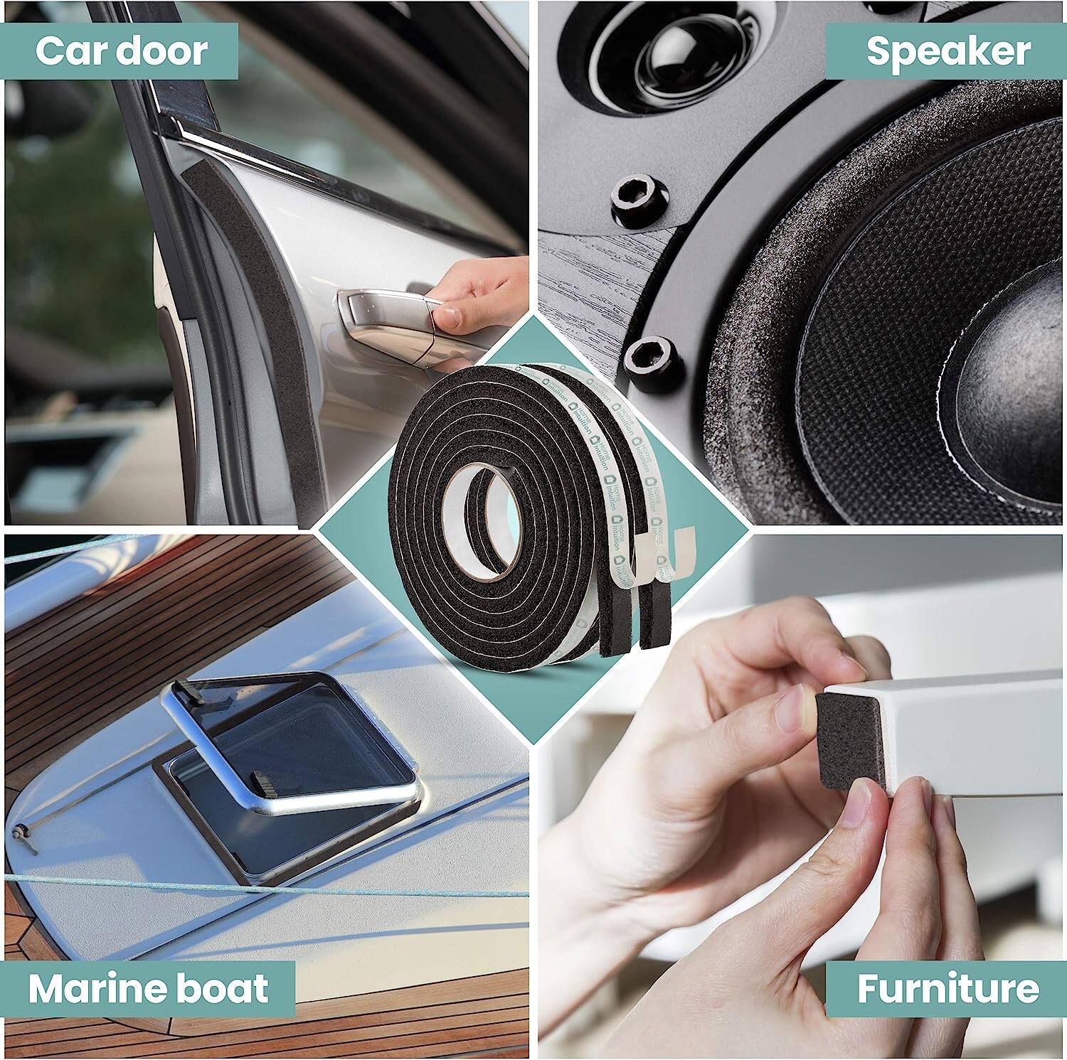 Home Intuition Door Draft Stopper for Cold Air – Winter Insulation with ...
