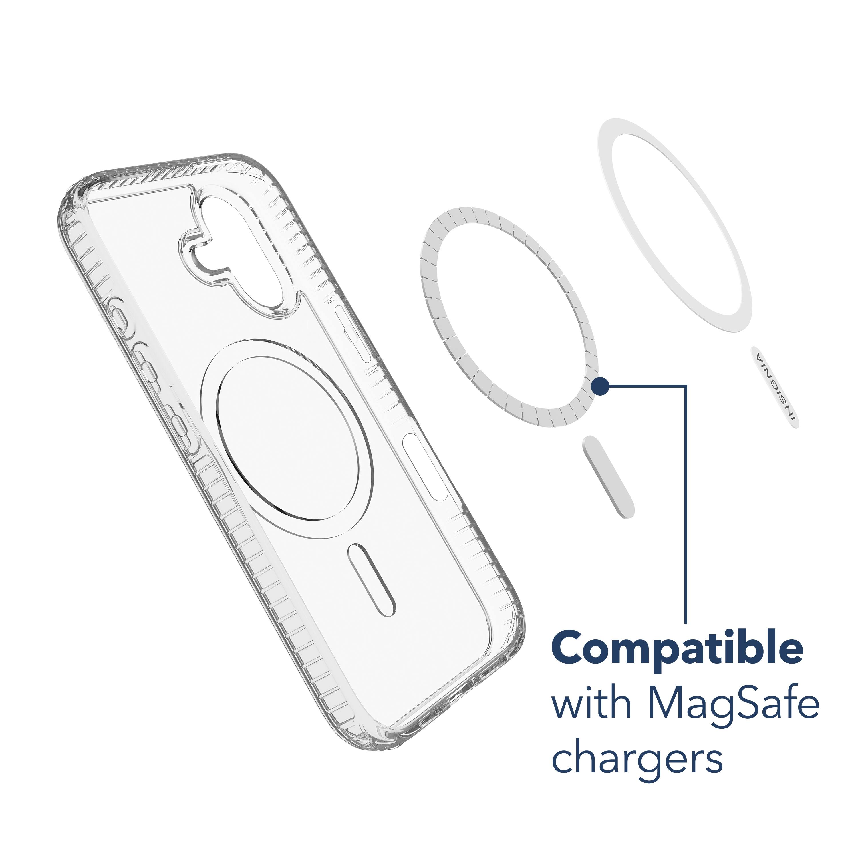The text on the image reads "COMPATIBLE WITH MAGSAFE CHARGERS."