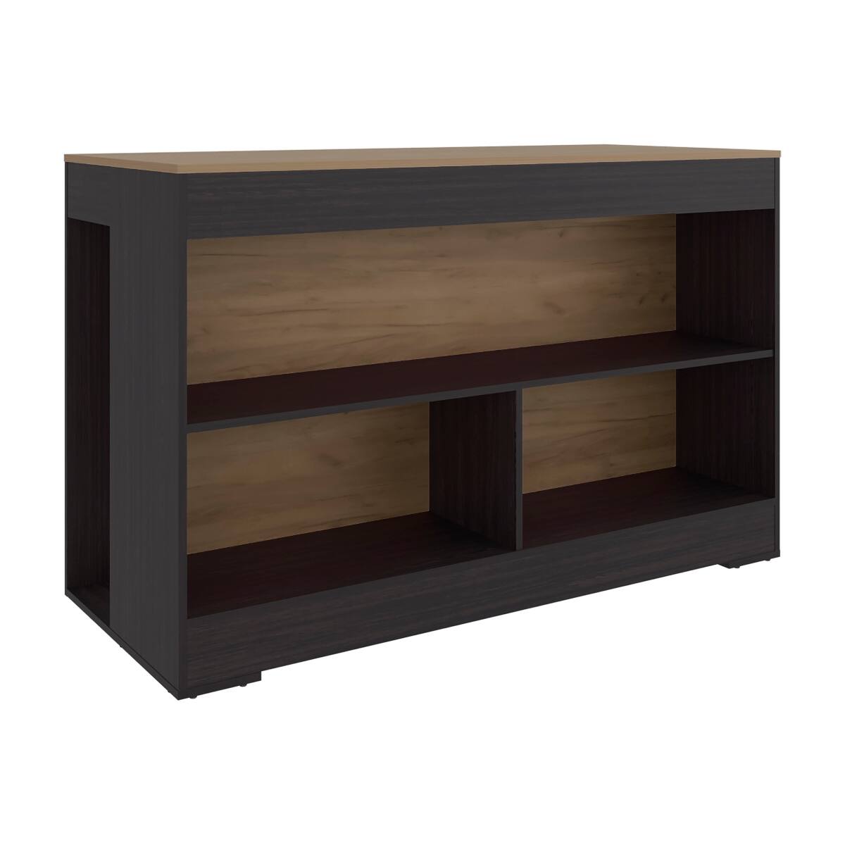 Front. Loheer - Loheer Wenge Kitchen Island with Open Storage Medium Width - Wenge.