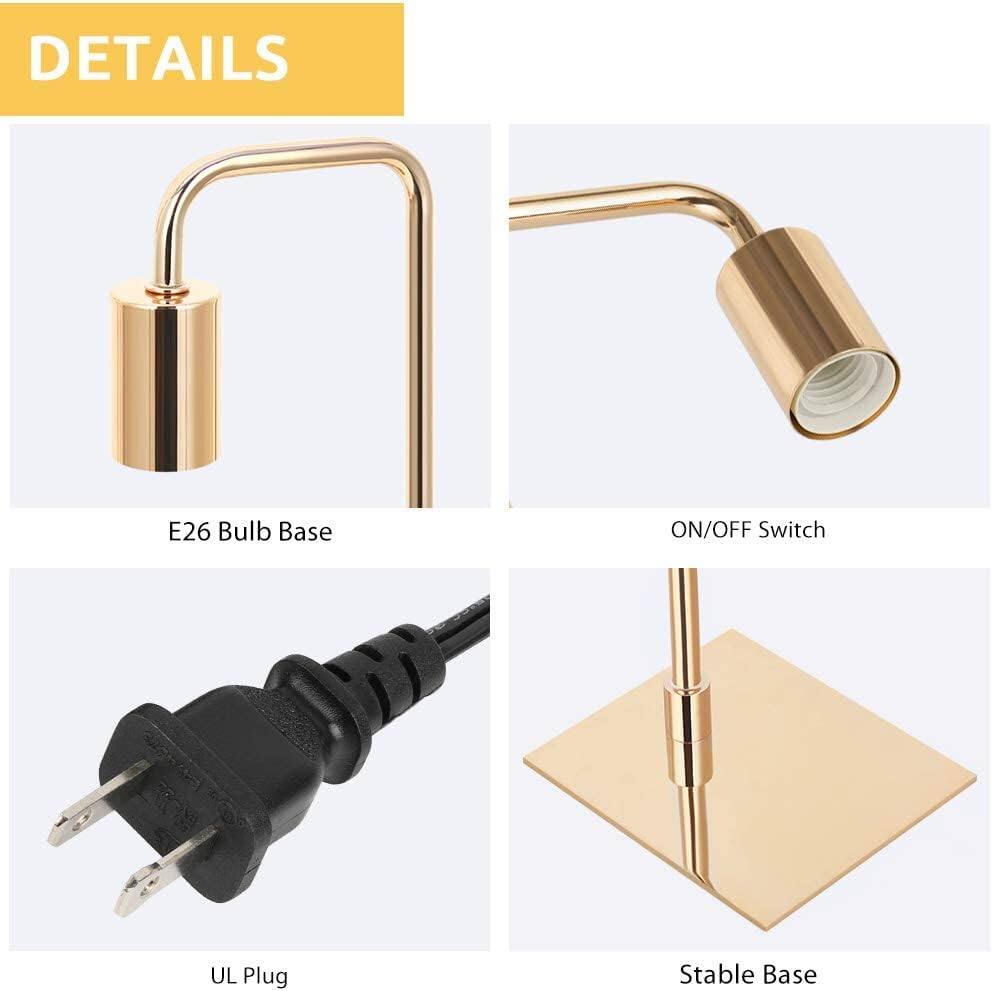 DETAILS

- E26 Bulb Base
- ON/OFF Switch
- UL Plug
- Stable Base