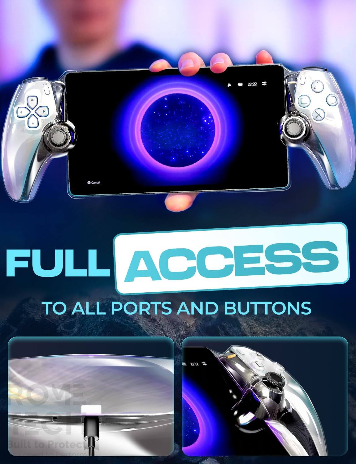 4 - 22:22 1 X Cancel FULL ACCESS TO ALL PORTS AND BUTTONS

Built to Protect