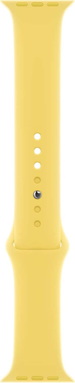 Front. Apple - Apple Watch Band - Sport Band (41mm) - Lemon Zest - Regular - Yellow.