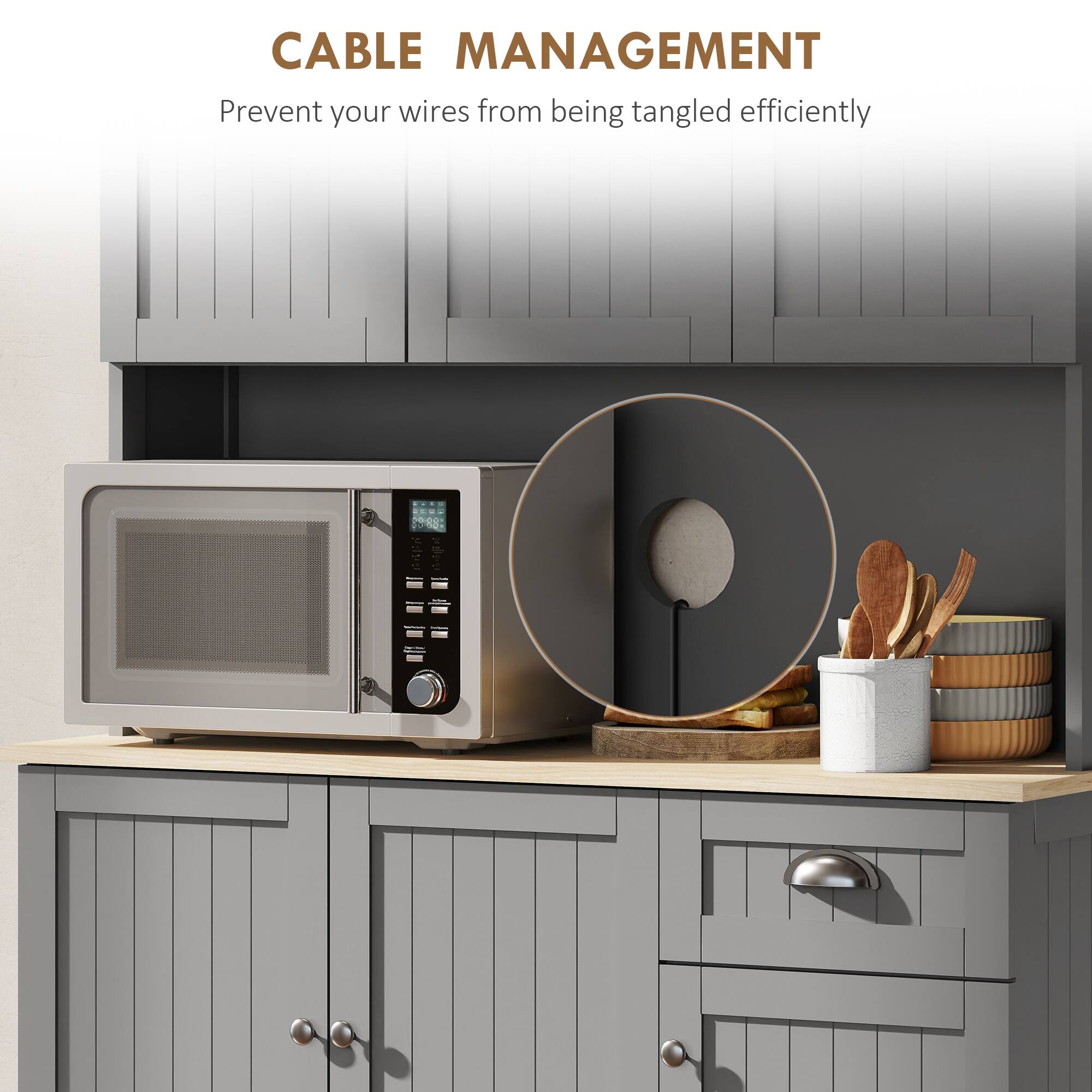 CABLE MANAGEMENT  
Prevent your wires from being tangled efficiently
