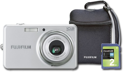 Voorkeur teer Afhankelijk Best Buy: FUJIFILM 10.2-Megapixel Digital Camera Silver J27 SILVER