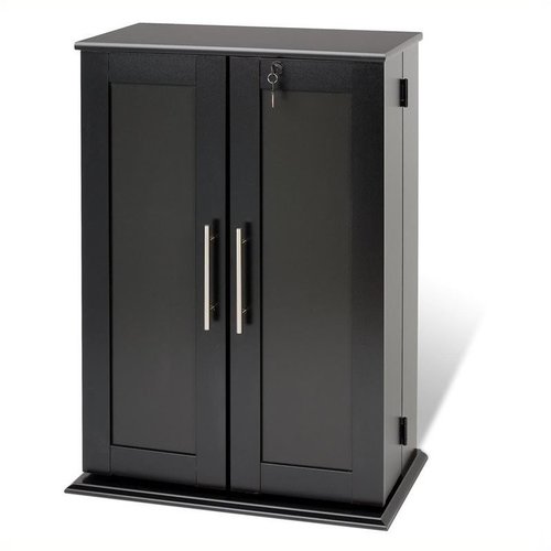 Unbranded - 376-Disc Media Storage Cabinet - Black