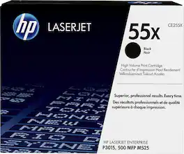 HP - 55X High Yield Original LaserJet Toner Cartridge - Black