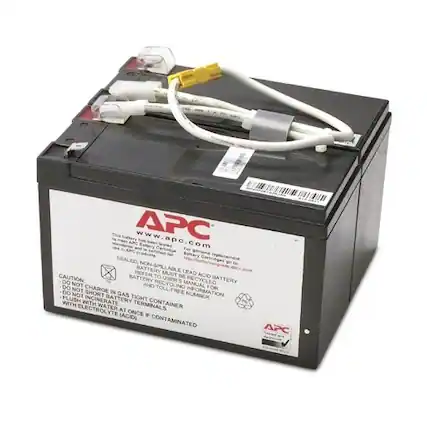 Front. APC - 9VAh UPS Replacement Battery Cartridge #109 - White.