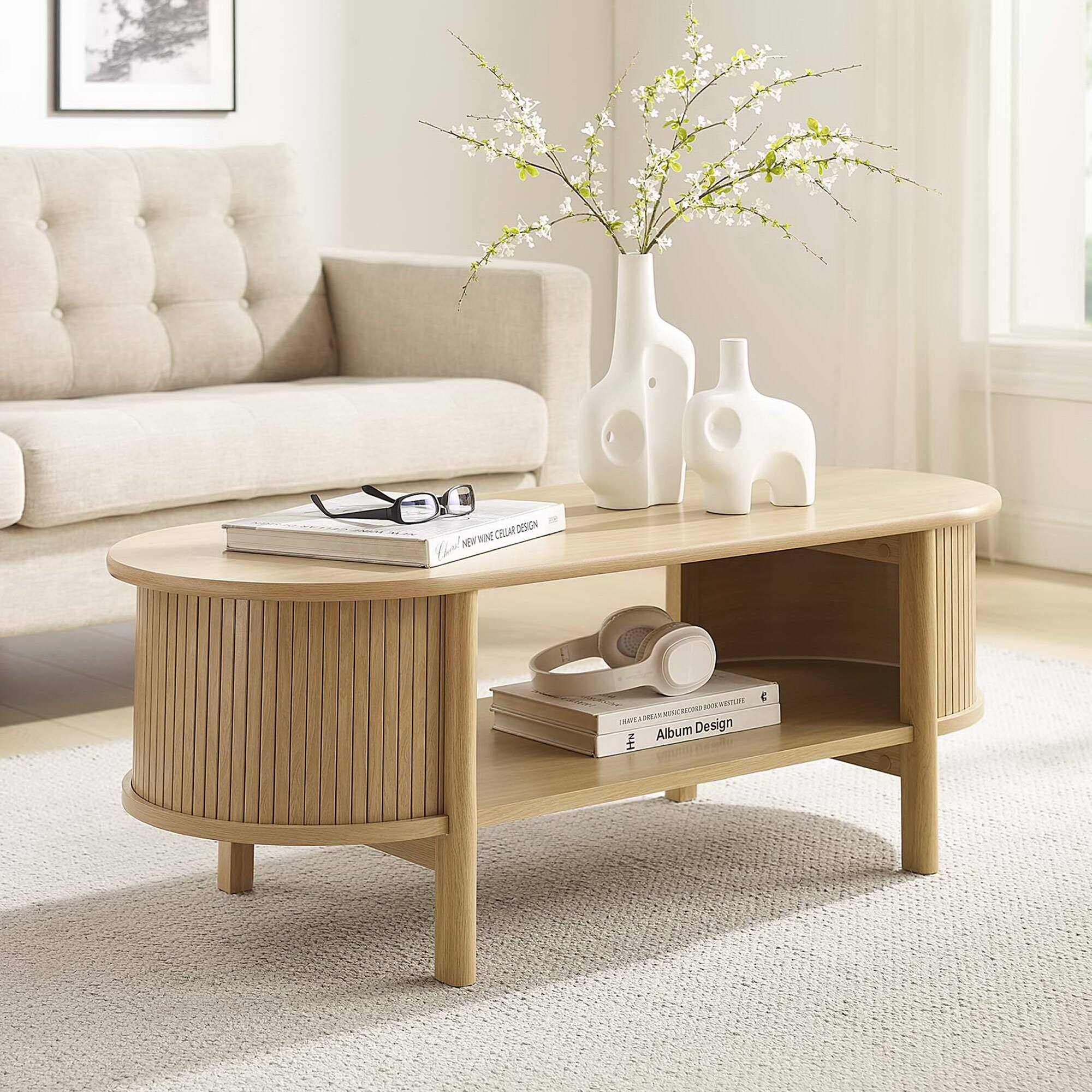 Cadence Coffee Table by Modway - Oak
