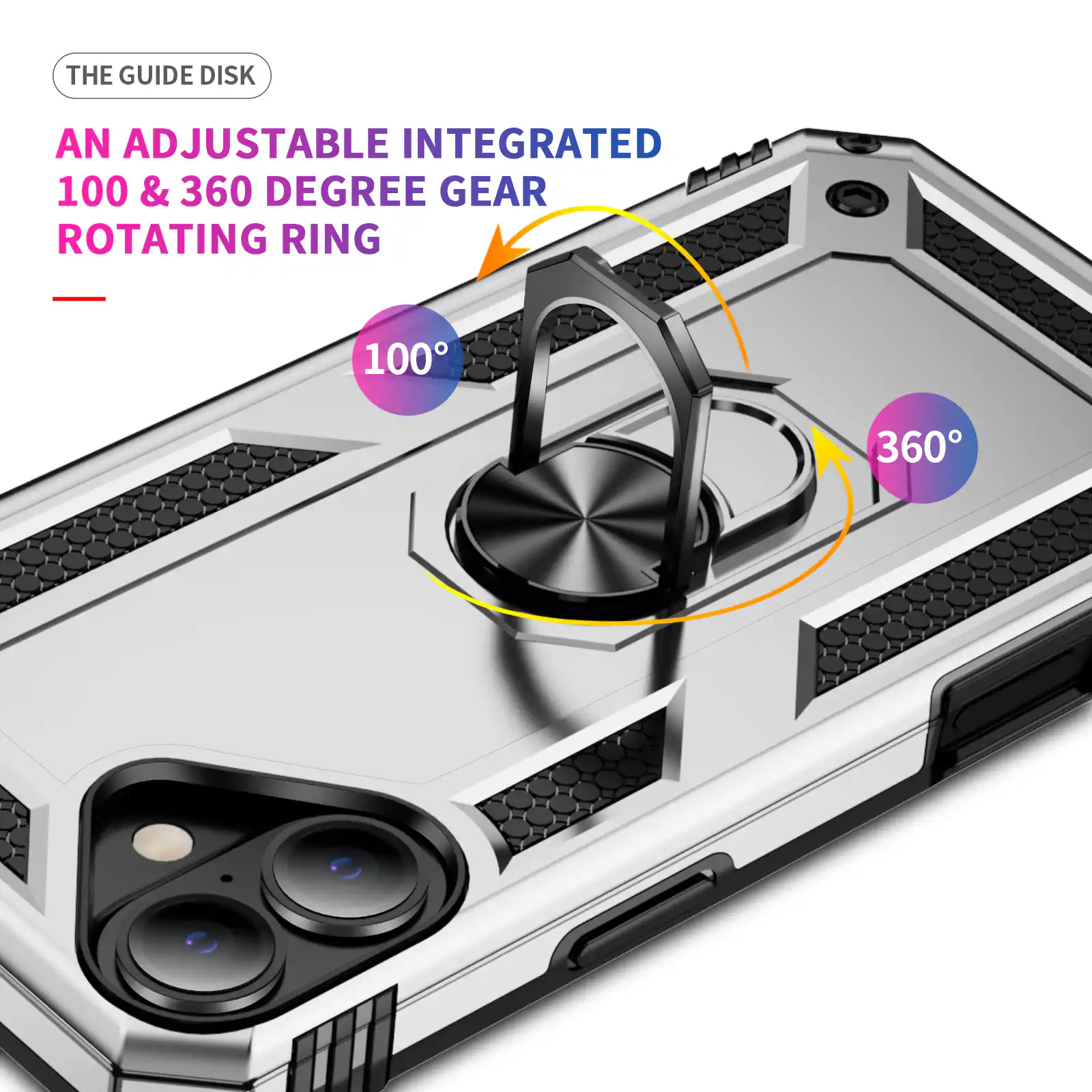 The Guide Disk: An Adjustable Integrated 100 & 360 Degree Gear Rotating Ring