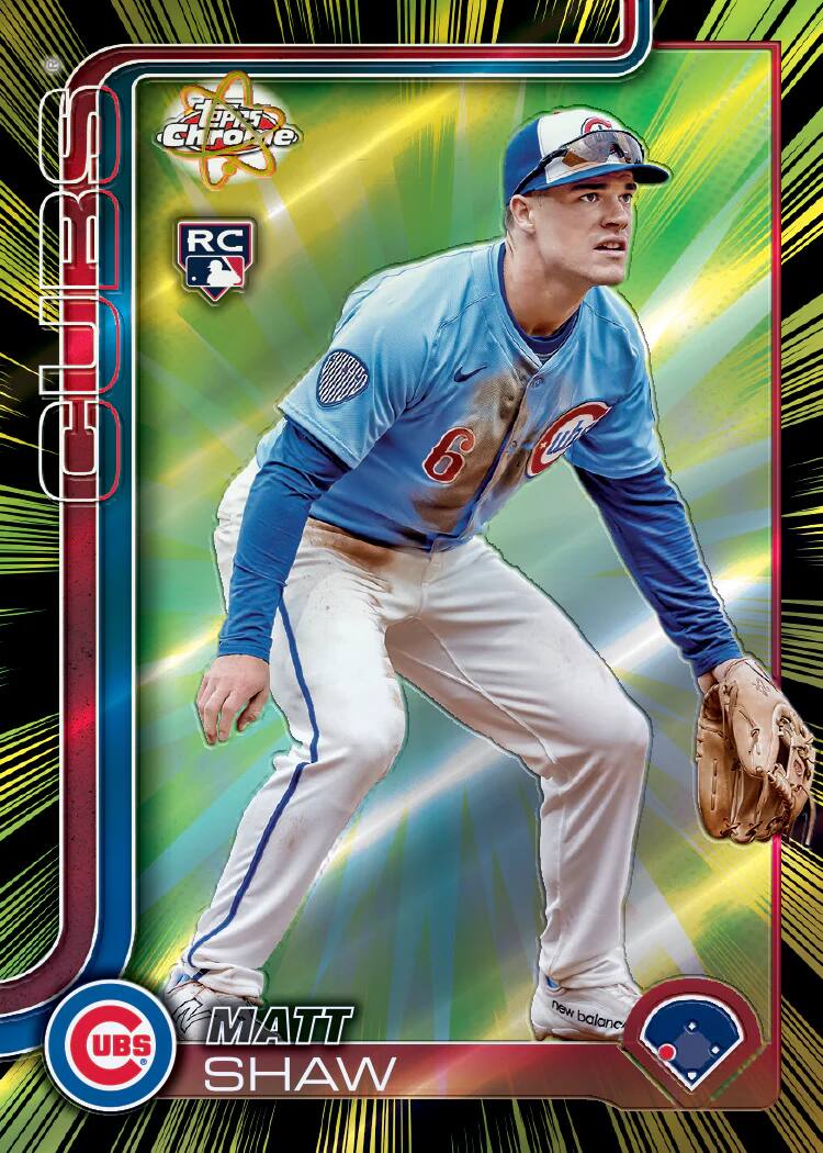 Chrome RC Cubs 6 Matt Shaw New Balance