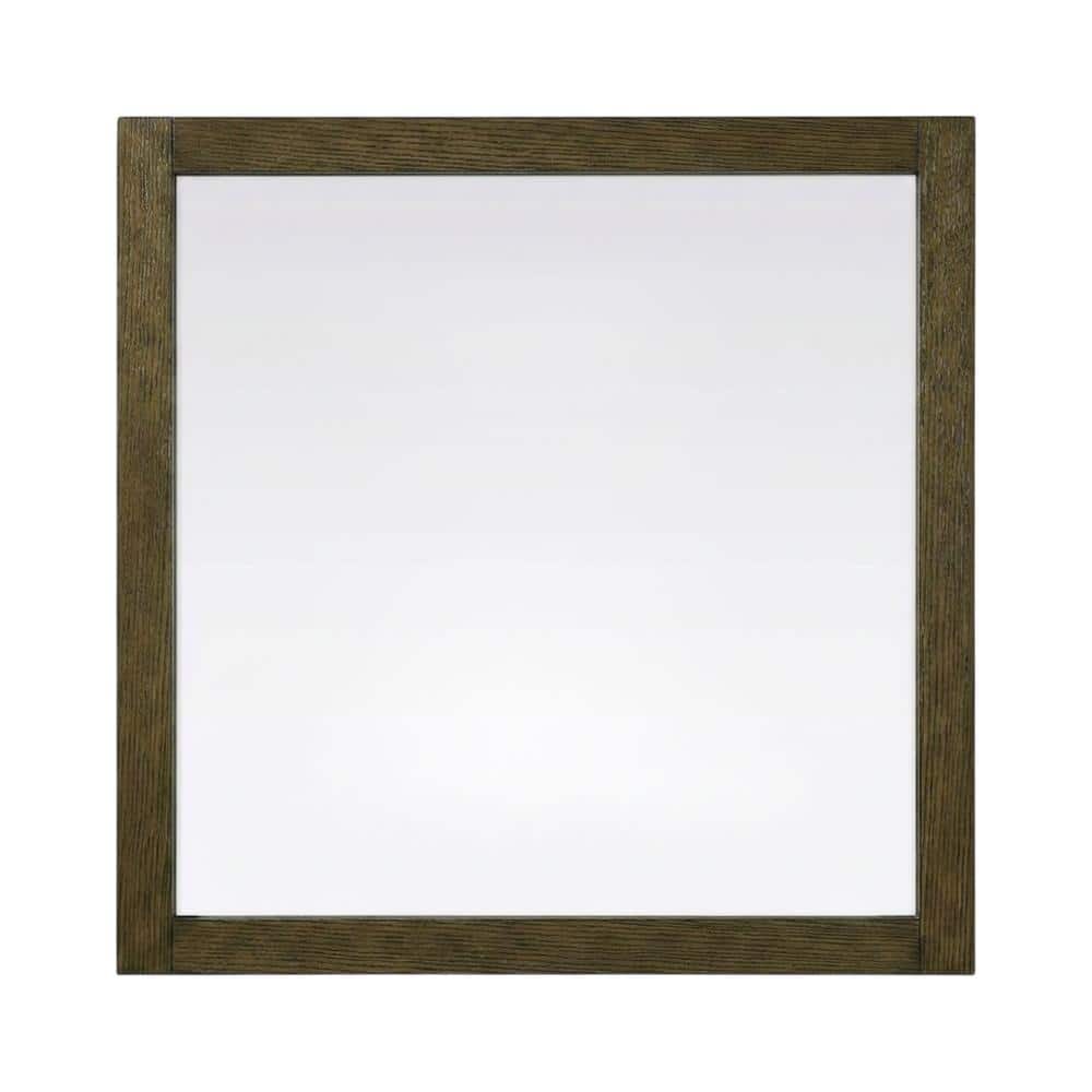 Elegant Kitchen and Bath - Noah Wooden Square Mirror 36 x 36 - Hazel Oak price history on PriceWatchPro