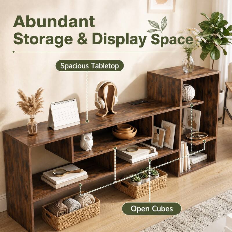 Abundant Storage & Display Space  
Spacious Tabletop  
Open Cubes