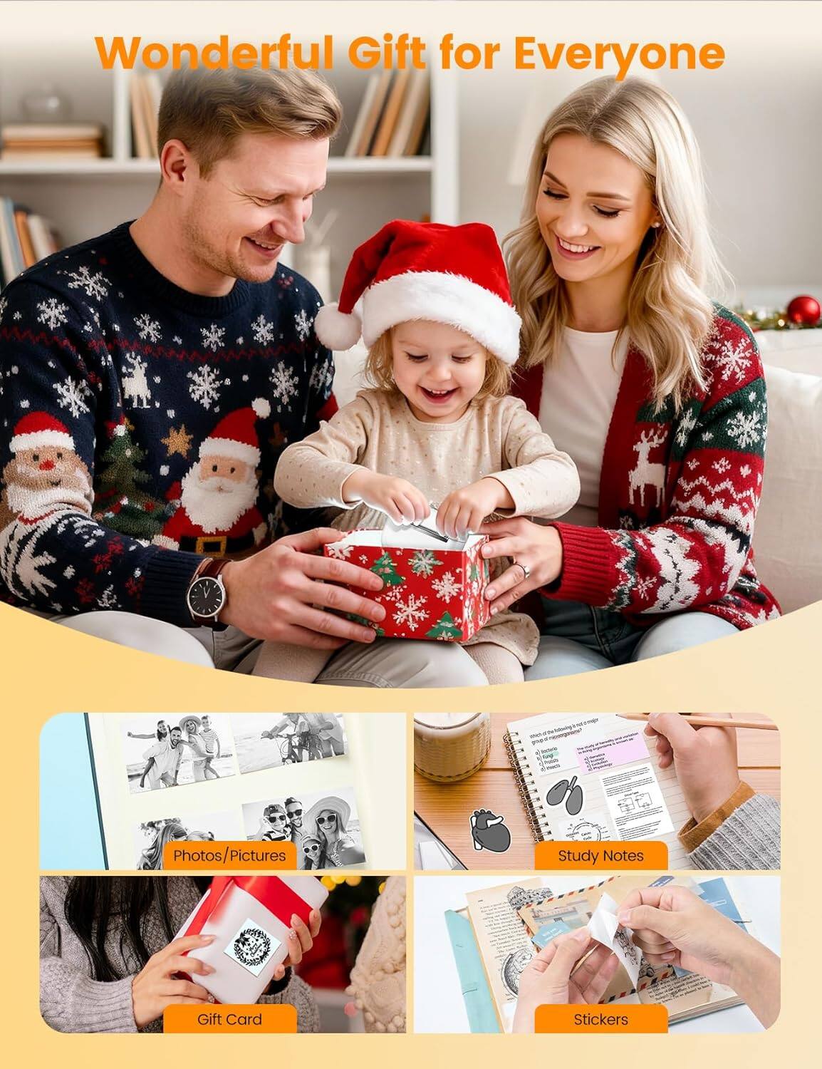 Wonderful Gift for Everyone

- Photos/Pictures
- Study Notes
- Gift Card
- Stickers