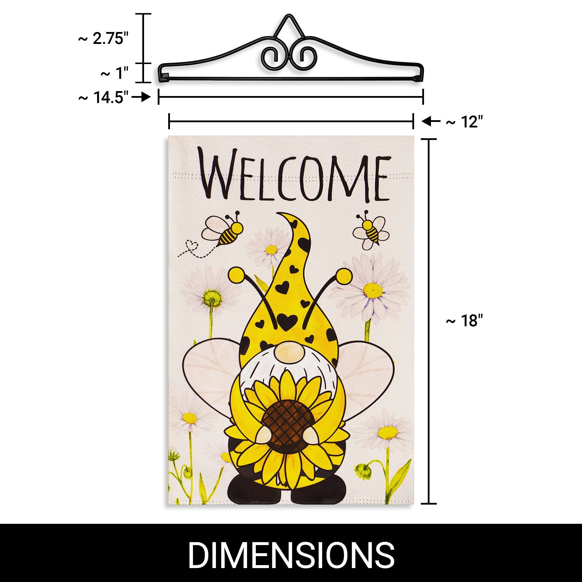 - ~ 2.75" 
- ~ 1" 
- ~ 14.5" 
- WELCOME 
- ~ 12" 
- ~ 18" 
- DIMENSIONS