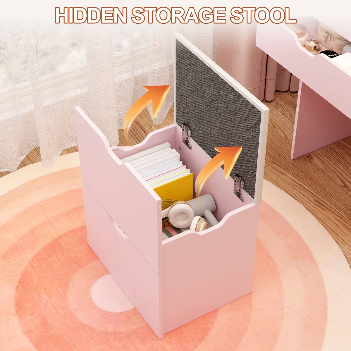 HIDDEN STORAGE STOOL