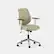Angle. Branch Furniture - Daily Chair – Office Chair with Swivel, Lumbar Support, Adjustable Arms, Sustainable & Comfortable Seating - Linden Green.