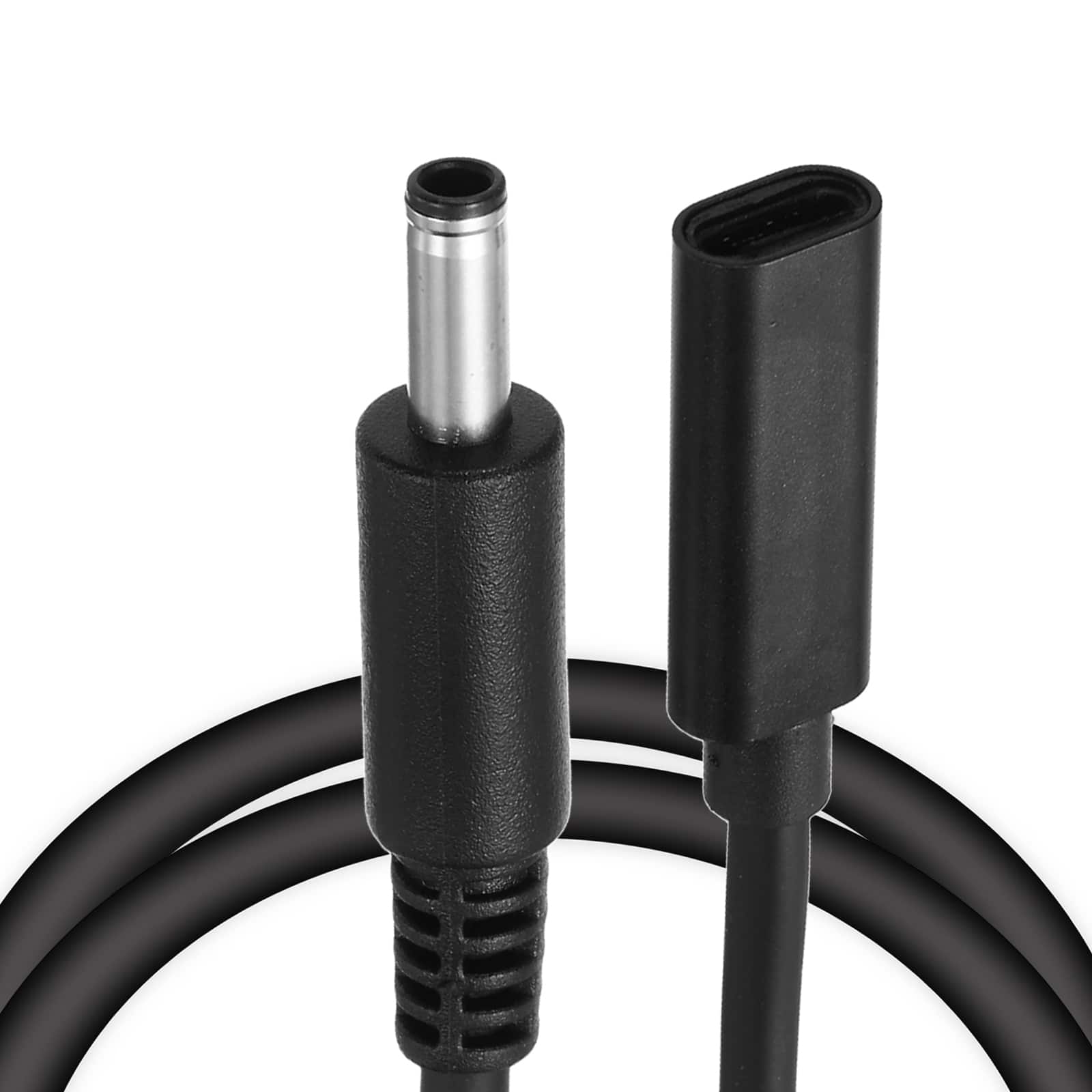 Unique Bargains - 0.5FT USB C to DC 4.5x3mm PD Charging Cable, 18-20V/3.25A 65W, for Router, Cameras, TV Box, Desk Lamp - Black