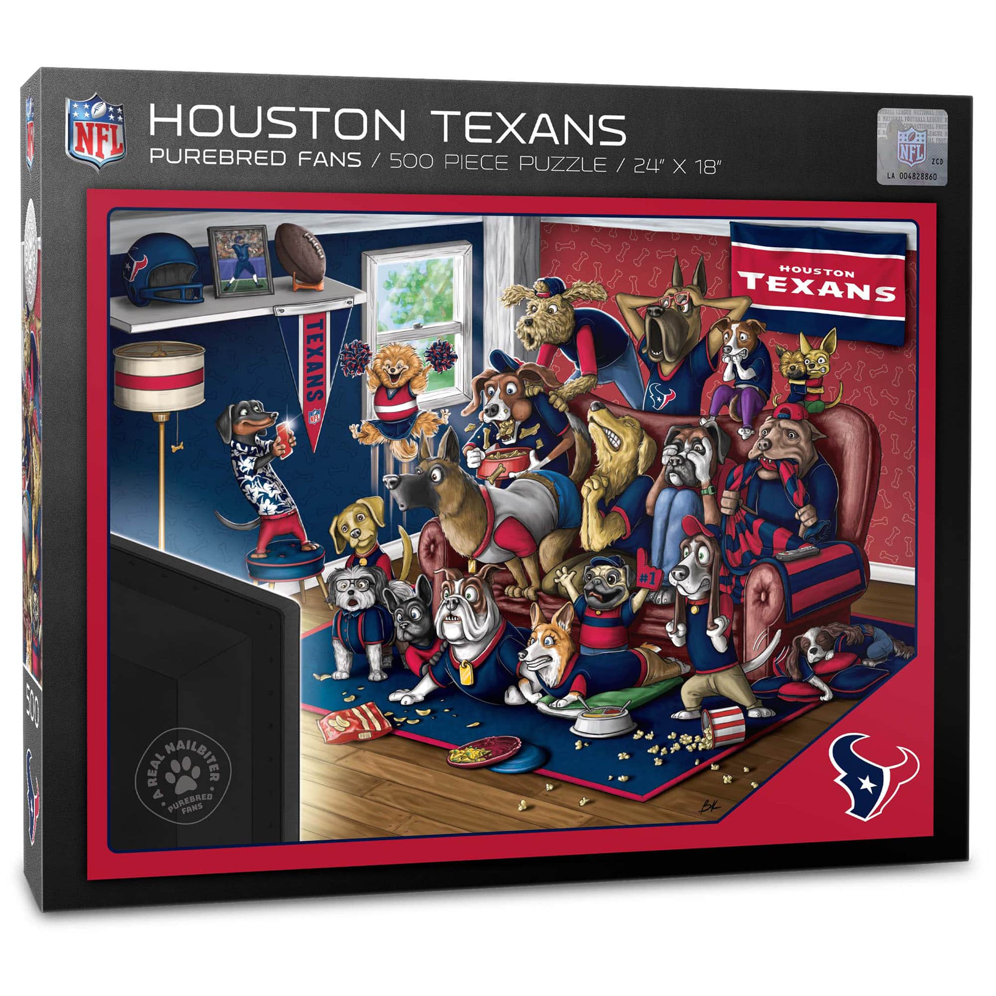 YouTheFan - Purebred Fans 18'' x 24'' A Real Nailbiter 500-Piece Puzzle - Multicolor