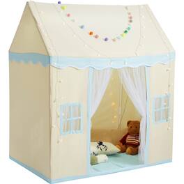 Anysun - Indoor/Outdoor Castle Design Play Tent for Toddlers with Mat & Light - Beige