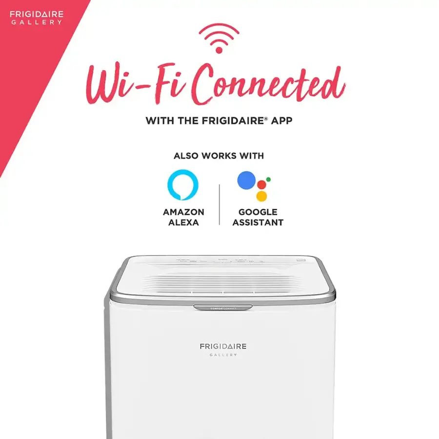 Wi-Fi Connected with the Frigidaire Gallery App. Also works with Amazon Alexa and Google Assistant.