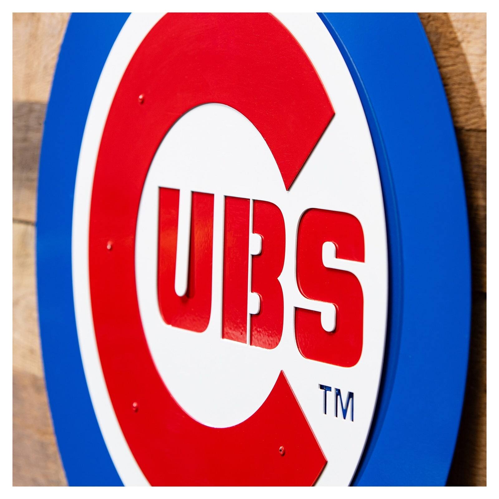Alt View 2. Evergreen Enterprises - Chicago Cubs 23" Layered Metal Wall Art Sign - Multicolor.