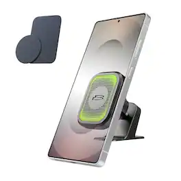 Bracketron - MagDash Magnetic Car Phone Mount, Dashboard Holder with 360° Rotation for iPhone & Android - Black