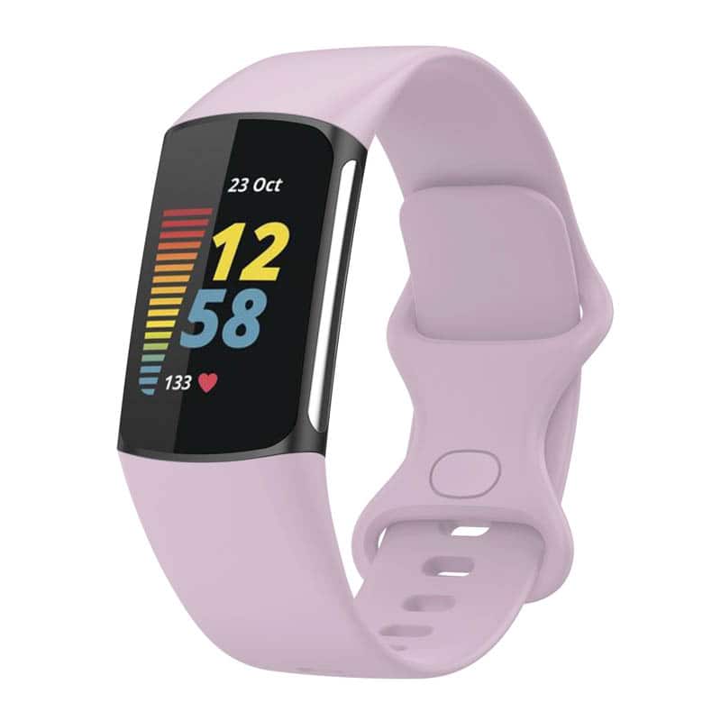 StrapsCo - Active Band Silicone Rubber Watch Strap For Fitbit Charge 6 (Short-Medium) - Lavender price history on PriceWatchPro