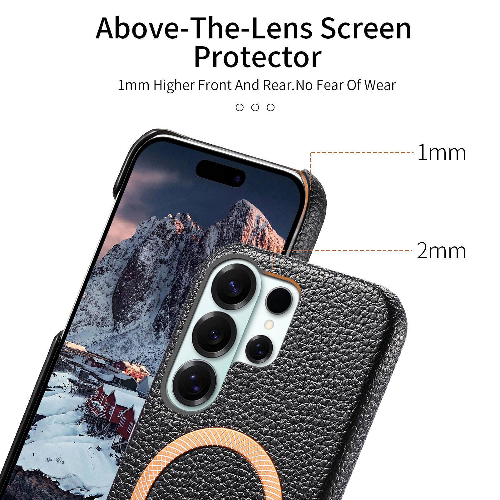 Above-The-Lens Screen Protector  
1mm Higher Front And Rear. No Fear Of Wear  
1mm  
2mm