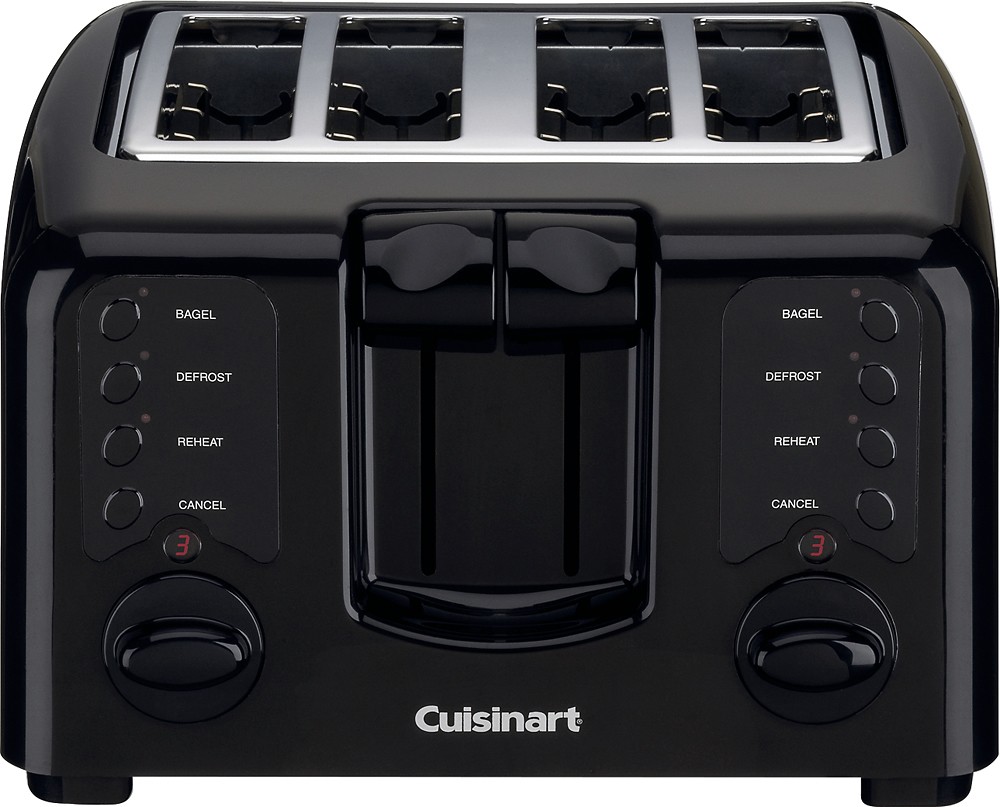 STAY by Cuisinart WPT440BKX 4 Slice Black Toaster