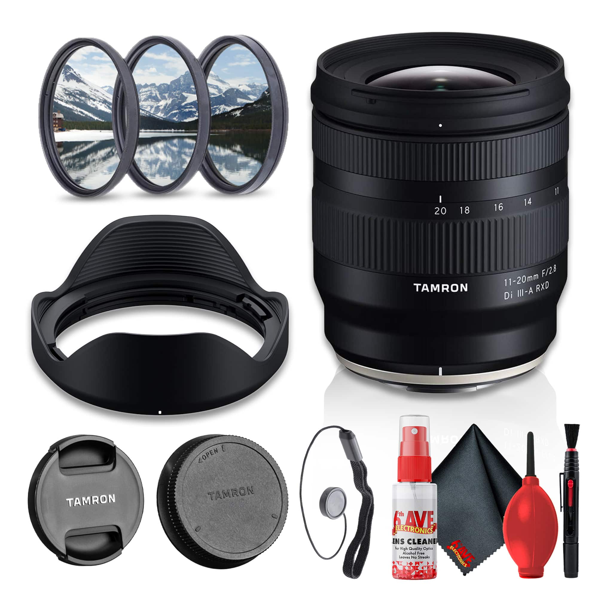 Bundle - Tamron - 11-20mm f/2.8 Di III-A RXD Lens for Fujifilm X - Black