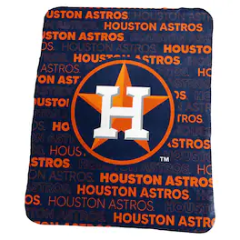 Logo Brands - Houston Astros 50" x 60" Classic Fleece Throw Blanket - Multicolor
