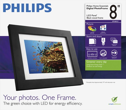 Philips - 8&quot; LCD Digital Photo Frame