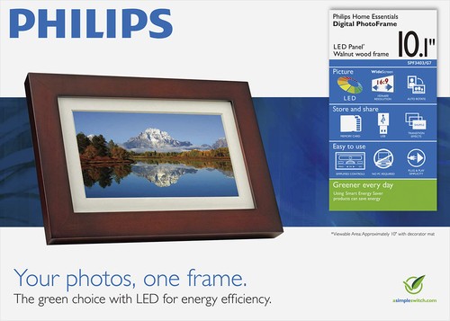  Philips - 10.1&quot; LCD Digital Photo Frame